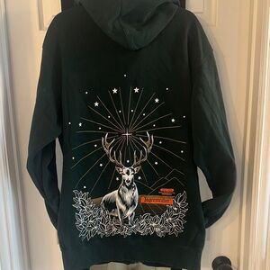 Green Graphic Men's zip up hoodie 2XL
